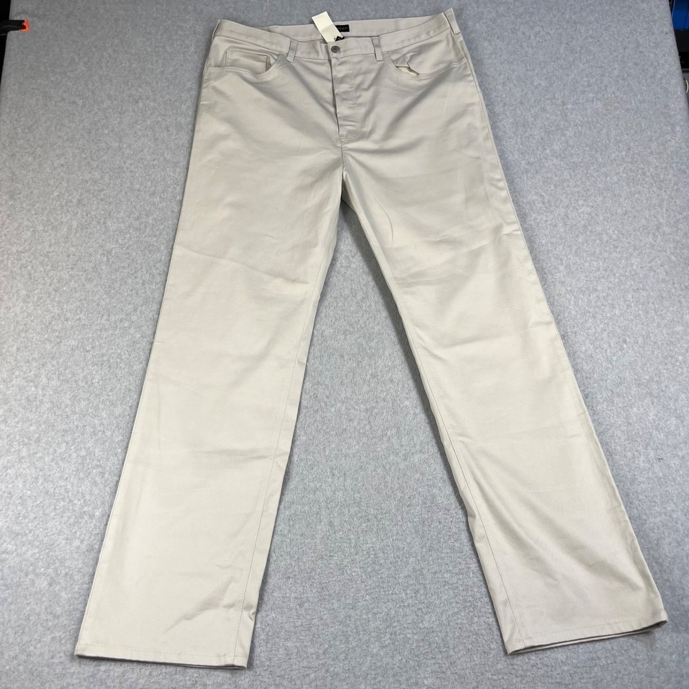 Vintage Banana Republic Chino Pants Mens 40L (40x34) Beige Stretch Straight Fit